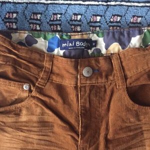BNWOT Mini Boden Brown Corduroy